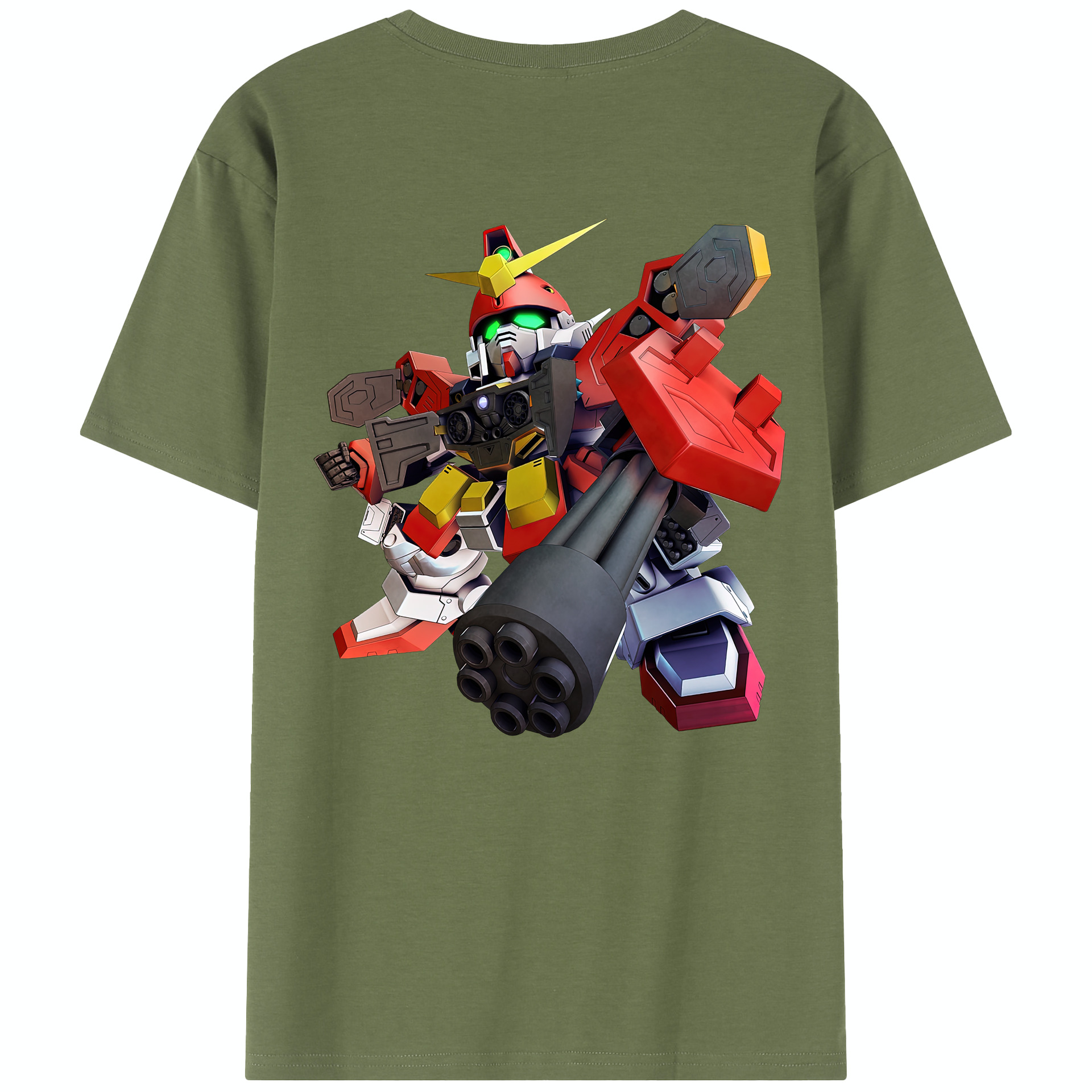 （画像用） 機動戦士ガンダム Mobile Suit Gundam 綿100％半袖Tシャツ（背面プリント）